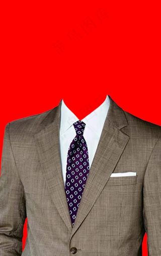 男士西装证件照图片