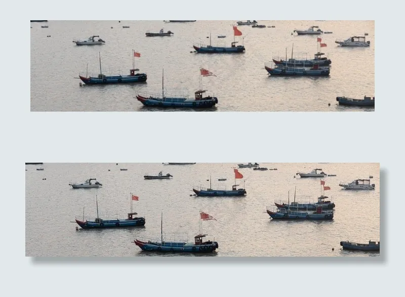 海上的渔船图片