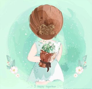 卡通女孩形象图片