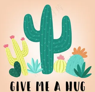 手绘卡通植物图片