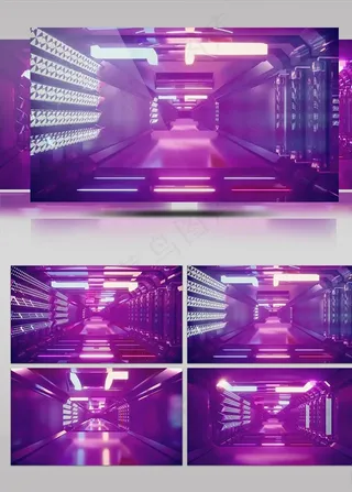 科技科幻动感背景舞台视频