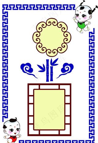 古典幼儿园文化墙图片