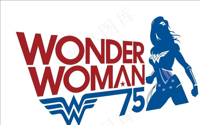 DC漫画神奇女侠75周年标志图片