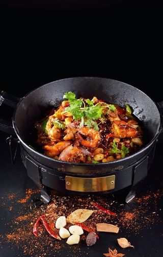 干锅香辣虾图片