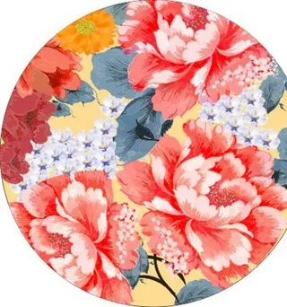 牡丹花字面图片