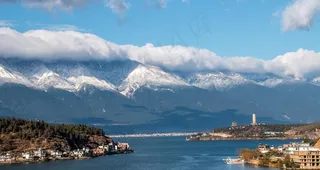 大理苍山雪景风景摄影图片