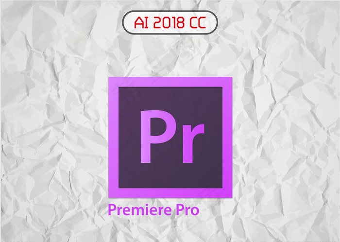 Premiere视频编辑软件图片ai矢量模版下载