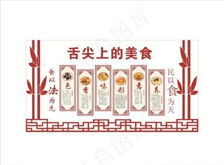餐饮文化墙展板图片