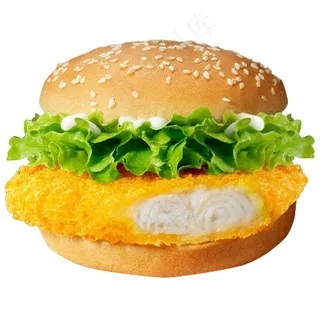 鳕鱼堡 鳕鱼排 鱼堡 汉堡图片