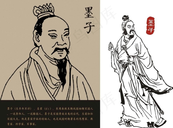 墨子图片cdr矢量模版下载