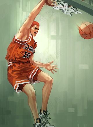 灌篮高手樱木花道灌篮壁纸图片