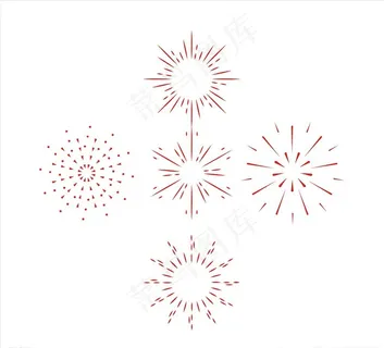 烟花 装饰元素图片