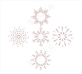 烟花 装饰元素图片