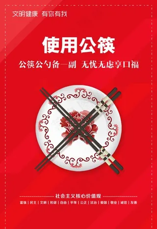 创文明城 使用公筷更健康图片
