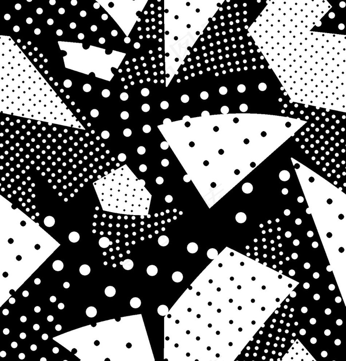 黑白波点图片