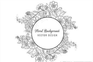 手绘花纹边框图片