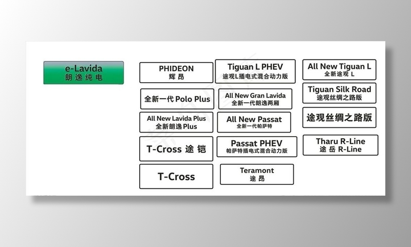 上汽大众车铭牌图片