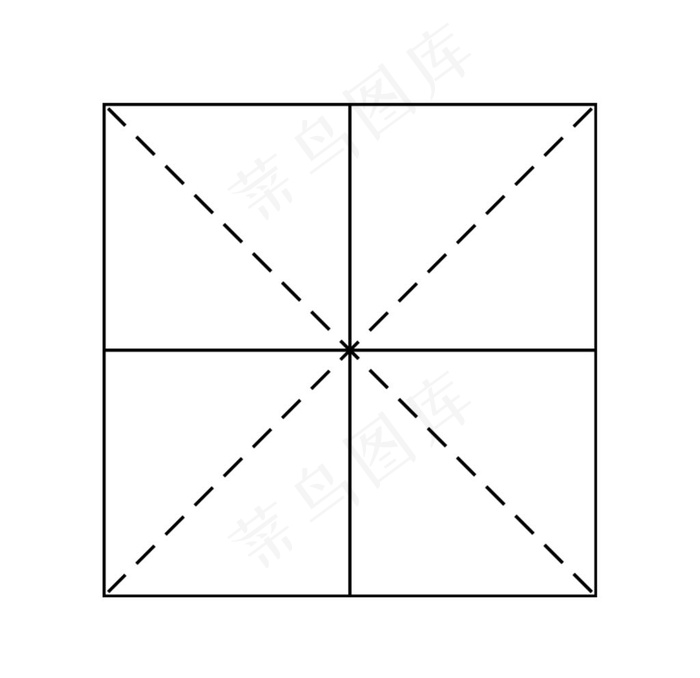 中式中国风边框田字格图片(2000X2000(DPI:150))psd模版下载