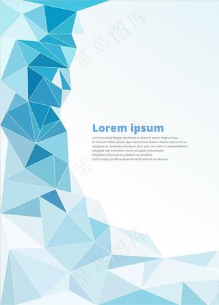 蓝色几何背景图片