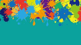 彩色喷溅背影图片