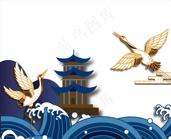 国潮图片psd模版下载