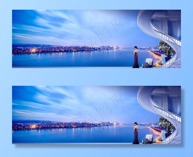 地产江景广告图片