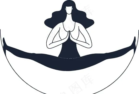 人物瑜伽简笔动作图片