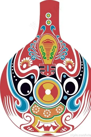社火马勺脸谱图片