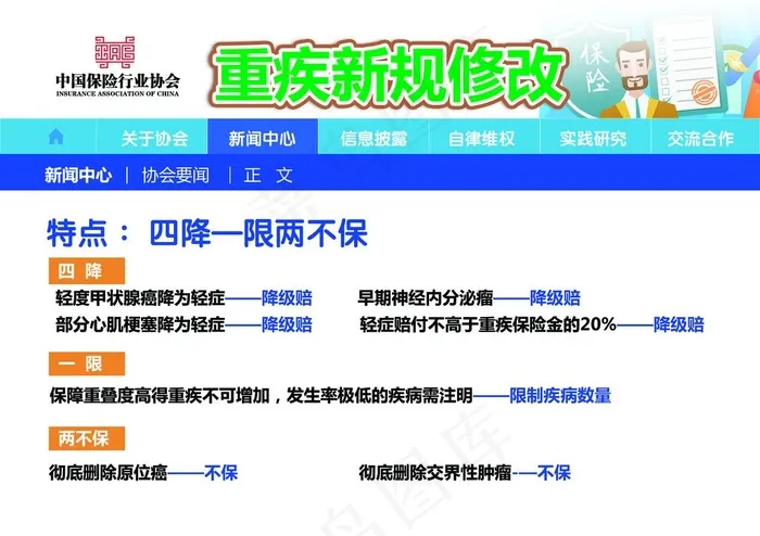 重疾险新规图片psd模版下载