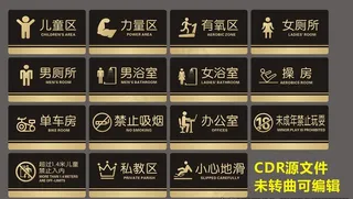 健身房指示牌图片