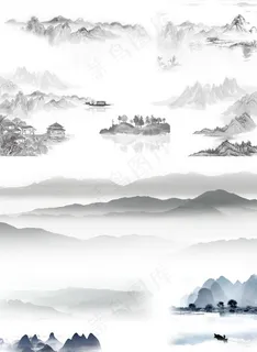 中国风山水墨画图片 中国风山水墨画图片