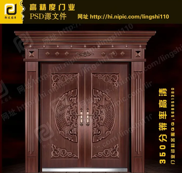 铜门（门为合层图）图片