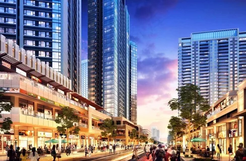 霸气 夜景 城市 商场 效果图图片