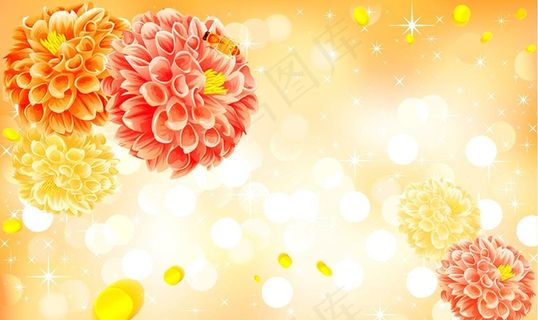 手绘梦幻唯美花朵图片