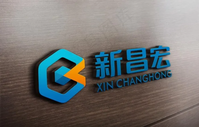 立体亚克力logo样机图片(2400X1600(DPI:72))psd模版下载
