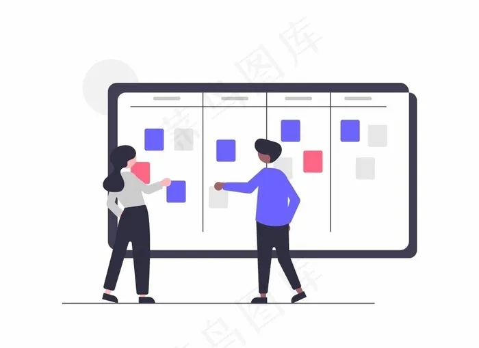 会议插画图片cdr矢量模版下载