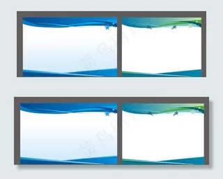 蓝色展板宣传栏模板图片