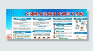 疫情展板 校园展板图片