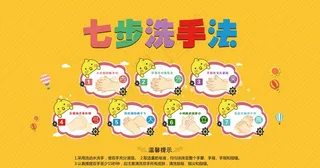 七步洗手法图片