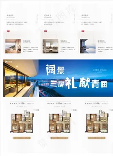 系列三宫格 地产价值飞机稿图片