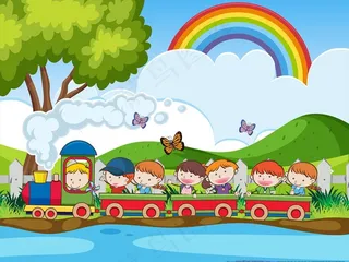 卡通儿童插画图片