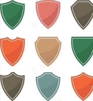 矢量盾牌图形图片