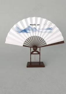 扇子样机图片