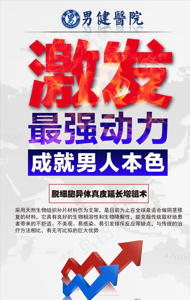 男科医院挂墙图片psd模版下载