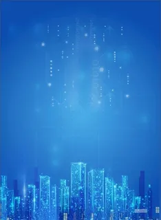 蓝色城市背景图片
