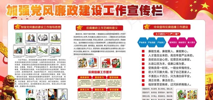 党风廉政展板图片