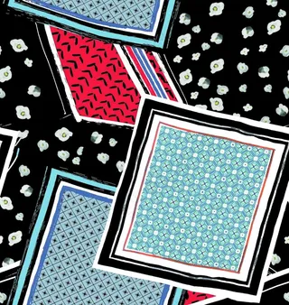 矩形点状印花图片