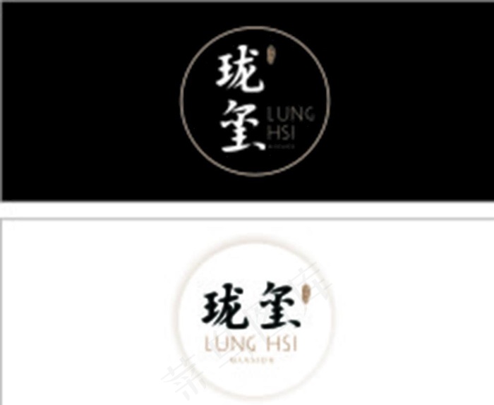 珑玺logo图片cdr矢量模版下载