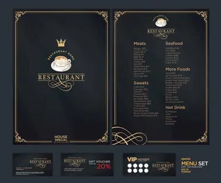 高档菜单图片