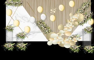 森系婚礼背景图片